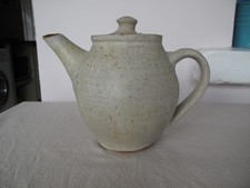 Vintage Studio Pottery off white Teapot