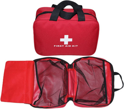 Nylon First Aid Empty Kit,Compact Waterproof and Lightweight First Aid Bag with 