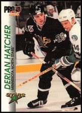 1992-93 Pro Set #75 Derian Hatcher Minnesota North Stars