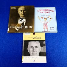 3PC THOMAS EDISON BOOK SALE! CHILDREN'S BOOK SET HARDCOVER FREE SHIPPING