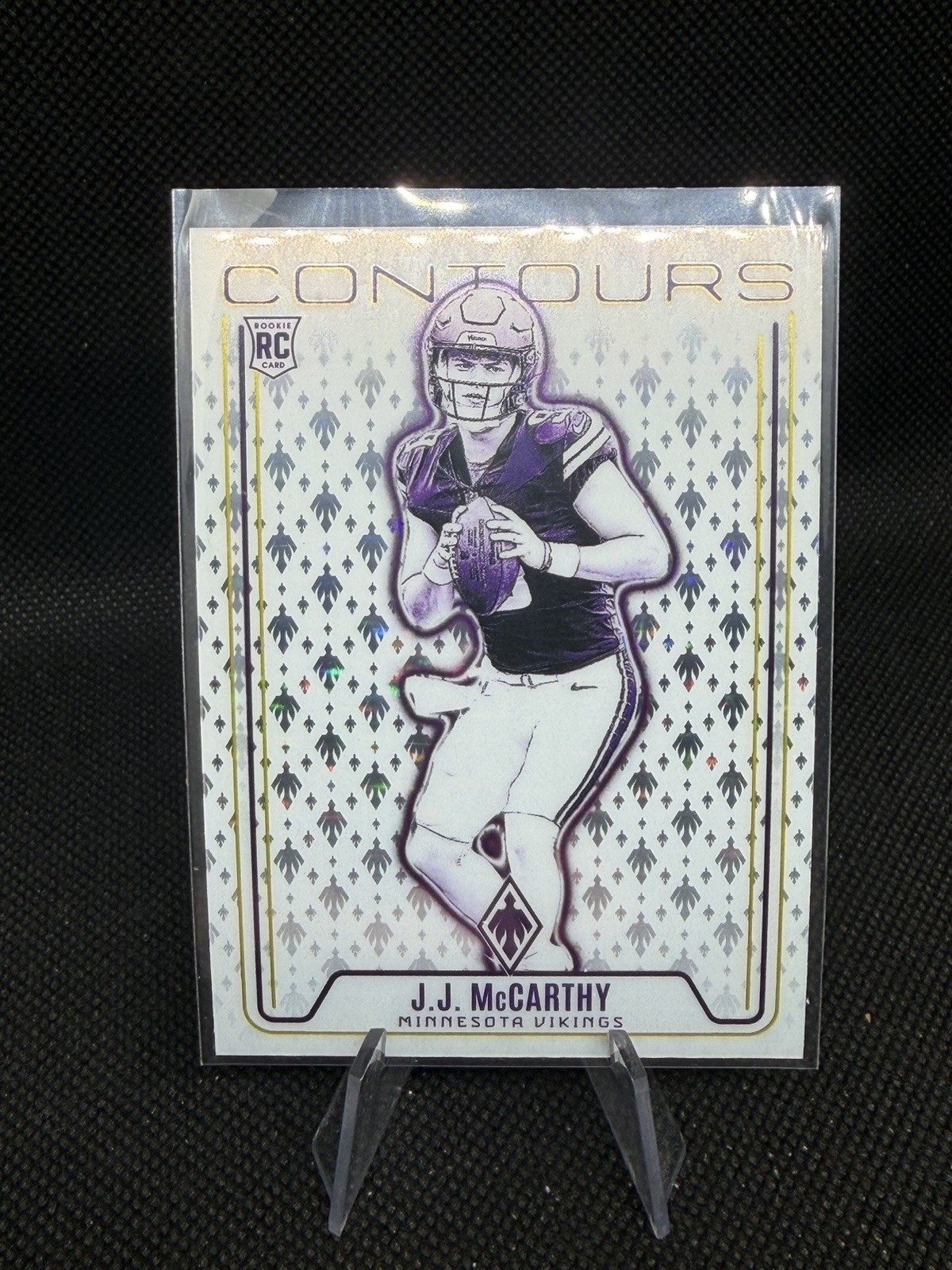 2024 Phoenix Football JJ McCarthy Contours Stars SP Rookie #CON-JMY Vikings