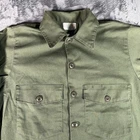 Vintage 70s OG-107 Utility Shirt Men’s 15.5x33 Olive Green Military Vietnam