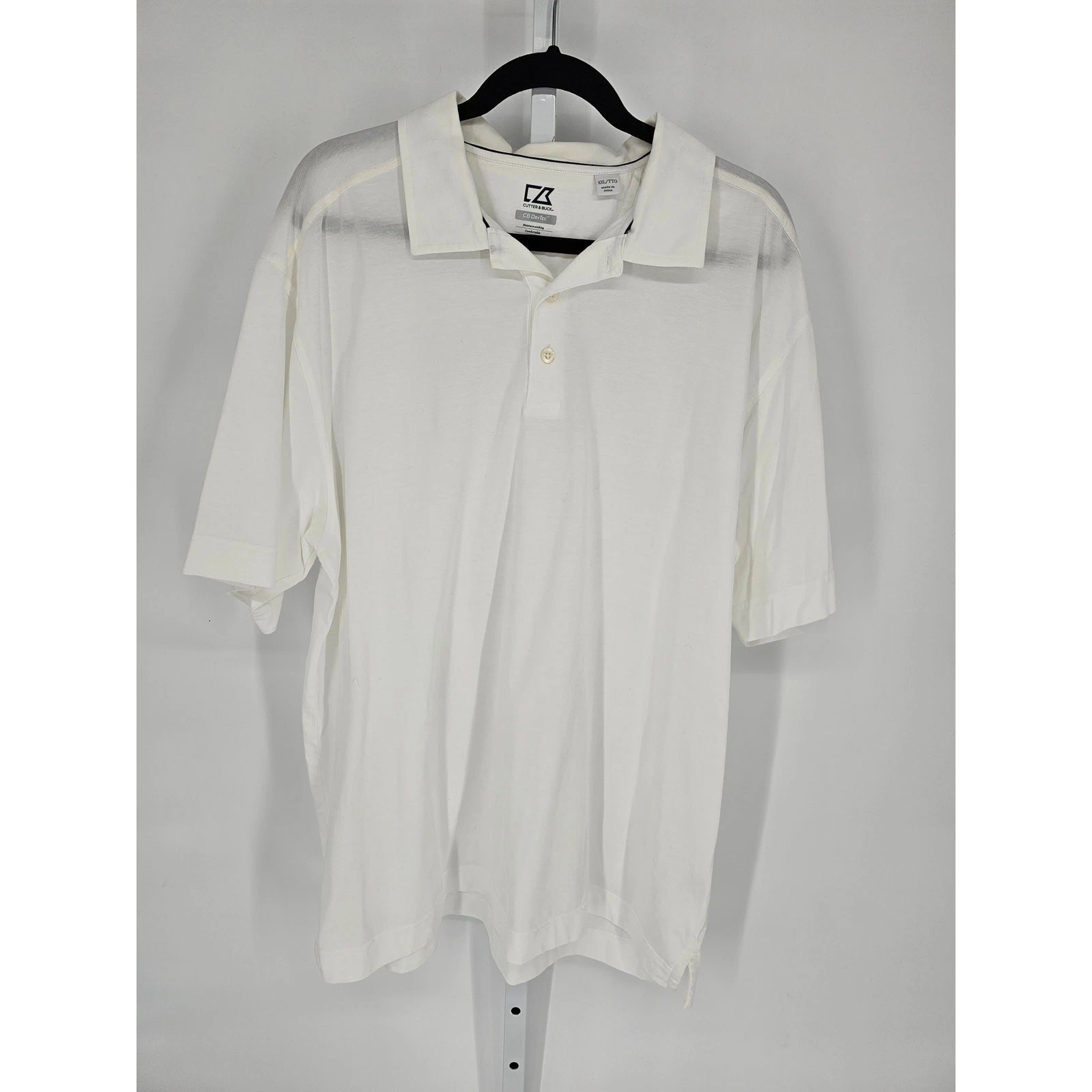 Cutter & Buck Men's White Comfortable Short Sleeve Breathable T-shirt Size XXL