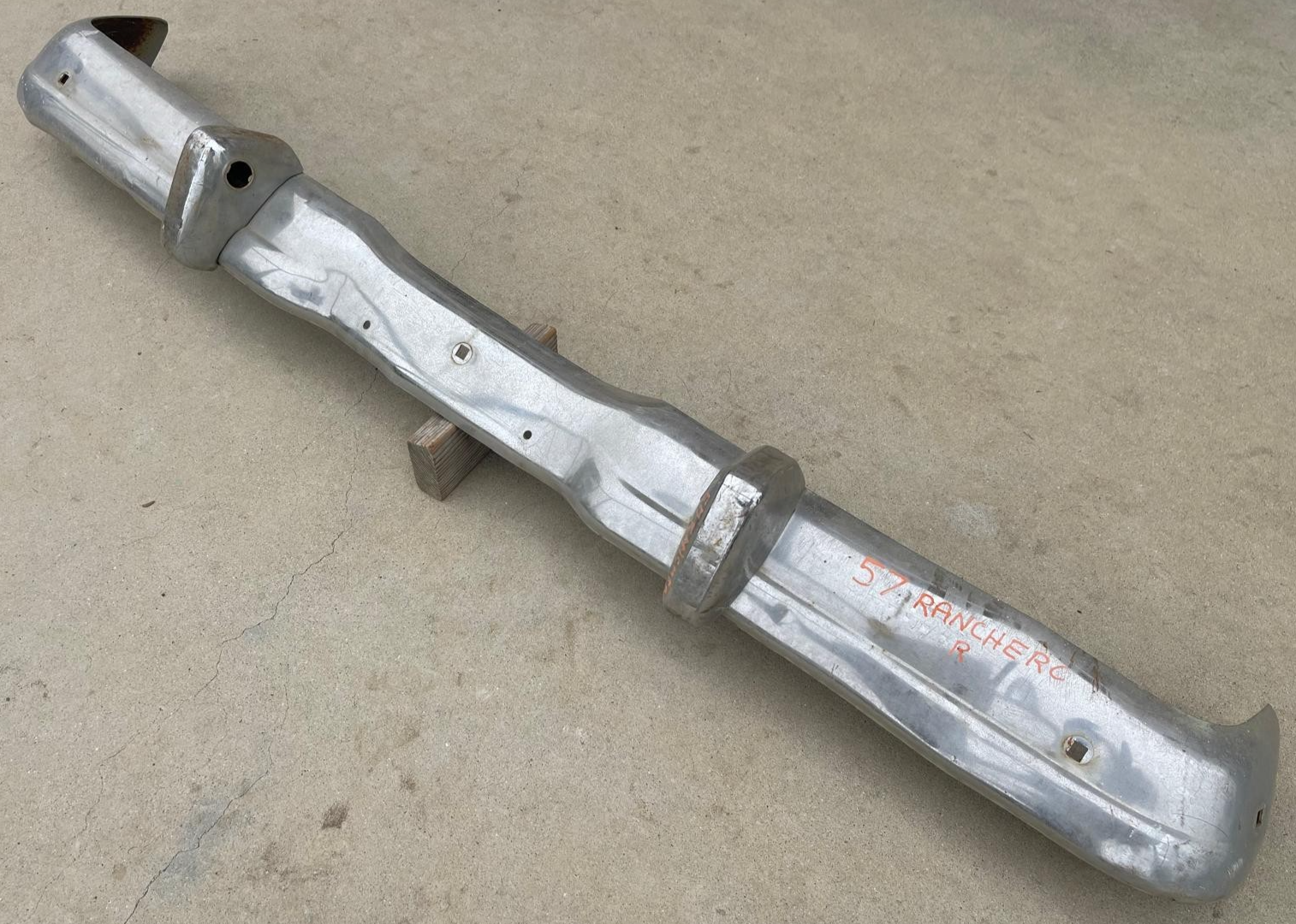 X FORD RANCHERO STATION WAGON REAR BACK NEW TRIPLE CHROME PLATED BUMPER ...