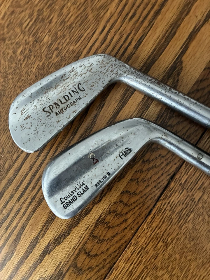 LOUISVILLE GRAND SLAM H&B, REG 114, RH y Spalding autógrafo club de madera 2 hierro Foto 2 de 2