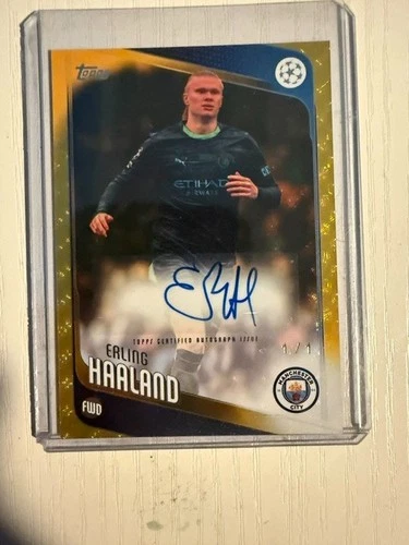 Erling Haaland 1/1 Topps UEFA Club Competitions Auto Foilfractor (2025/26)