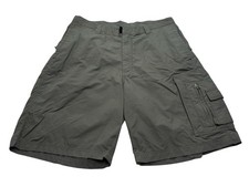 Men's Stussy 20/th International Surplus Cargo Shorts Size 34 Grey
