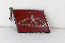 Vintage Johnnie Walker Red Label Alt Scotch Whisky Werbe Keychain Metall " F3
