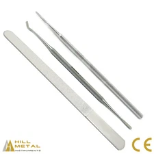 Diamond Deb Nail File Double Sided Manicure Pedicure Podiatry Nail Tool Set of 3