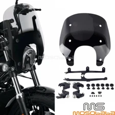 Front Windshield Kit Smoke For Harley Nightster 975 RH975 Special RH975S 2022-23