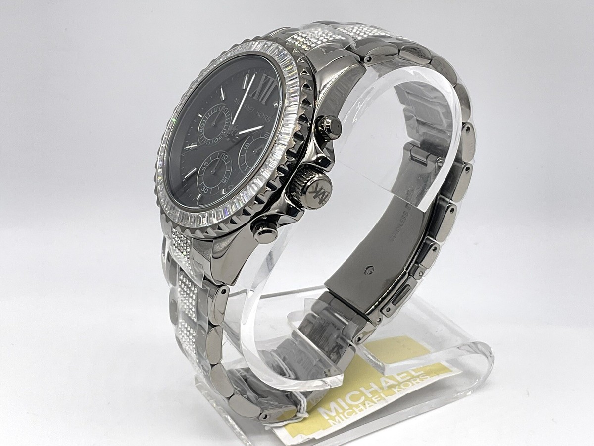 Michael Kors MK5829 Everest Black Dial Black IP Stainless 