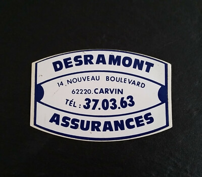 Desramont motorcycle car sticker / sticker - insurance - Carvin