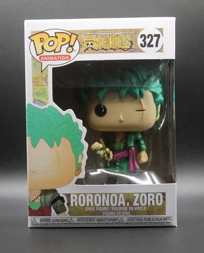 EXCELLENT Funko Pop! One Piece Roronoa. Zoro #327 (Shelfwear) 