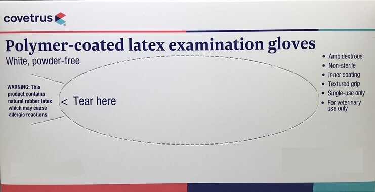 Latex Exam Gloves, Powder-Free, 100/Box PURPLE MEDIUM