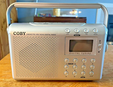 COBY Digital AM / FM/ NOAA Portable Radio CX-789 Weather Power Cord Box