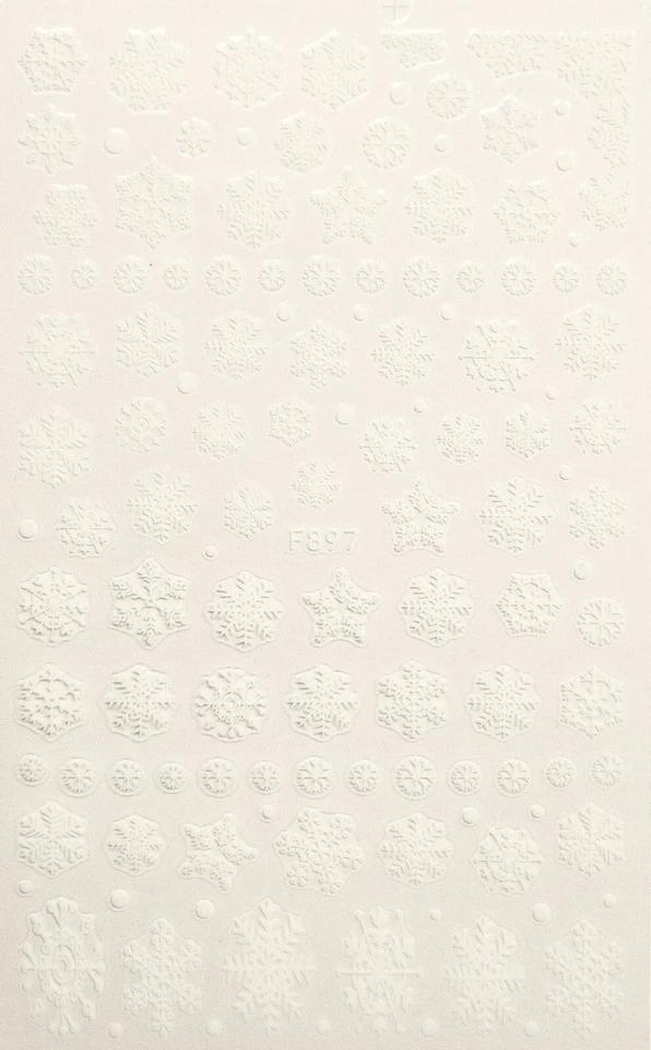 LAURA ARLETTA NAILS Nailart Sticker/Aufkleber für Nägel weiße Schneeflocken/Weihnachten/Christmas