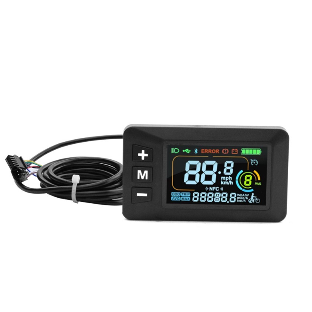 Clear View LCD Meter for Electric Bikes Supporting Up to Six