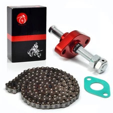 Cam Timing Chain & CNC Manual Tensioner For Suzuki Quadsport LTZ400 2003-2014