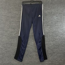 Vintage Adidas Windbreaker Track Pants Men  s Small Blue Vtg 90s Zip Ankles