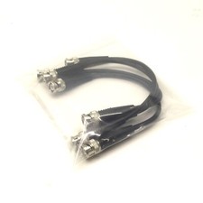 Lot of 4 RG-58C/U Shielded Flexible Coaxial Cables with BNC Connectors 10"