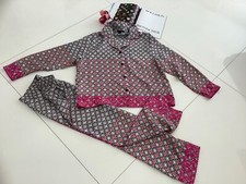 LOUIS VUITTON PIJAMA Jacke/Bluse/Hemd+Hose 2-tlg.SEIDE 40/42 L/XL NEU