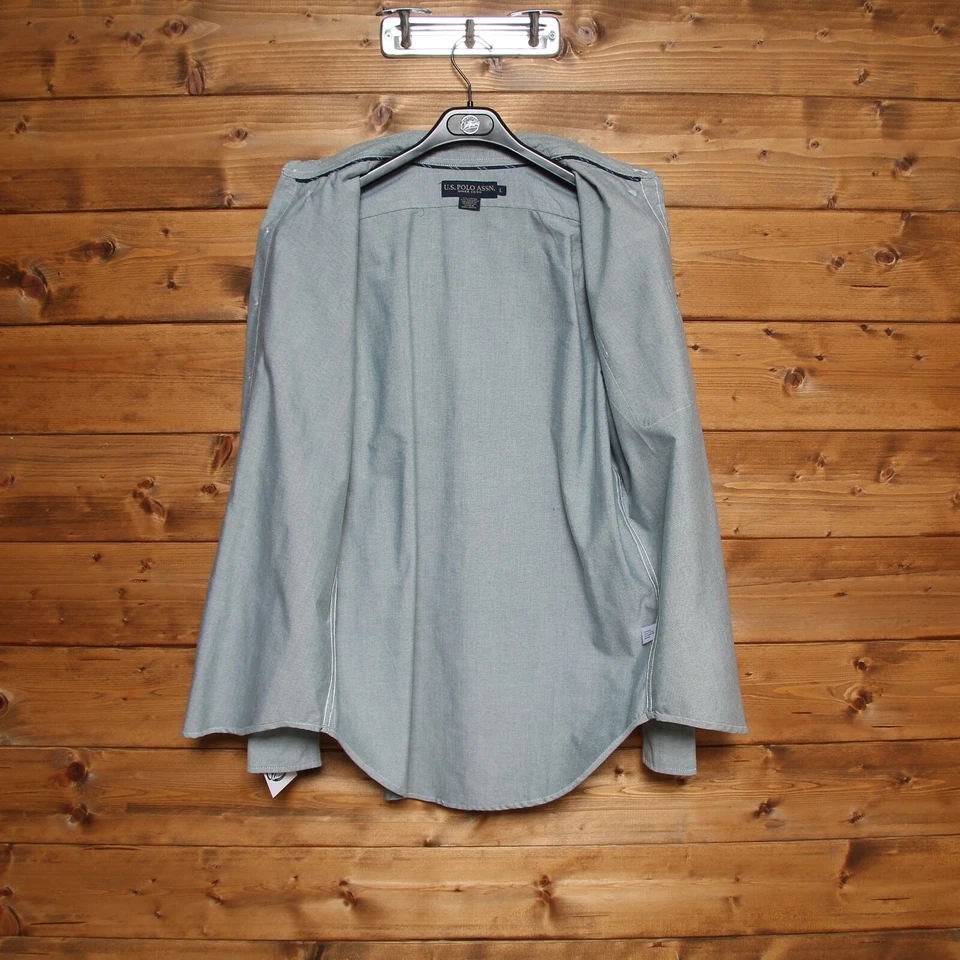 Camisa U.S. Polo Assn Usado (Cod.EBAY1268) Hombre Talla L Verde - Imagen 2 de 4