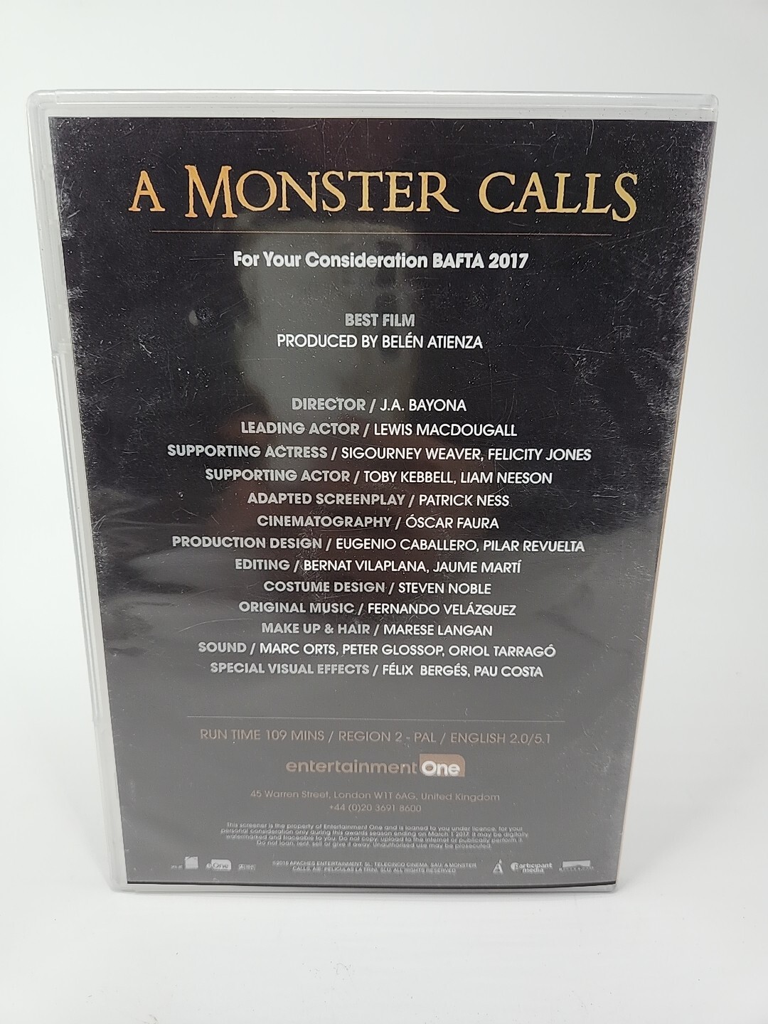 A MONSTER CALLS For Your Emmy Consideration DVD Promo FYC 2017 | eBay