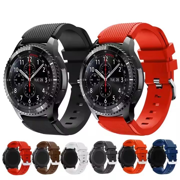 Silicone Sports Watch Band Replacement Strap - Quick Release 20mm 22mm