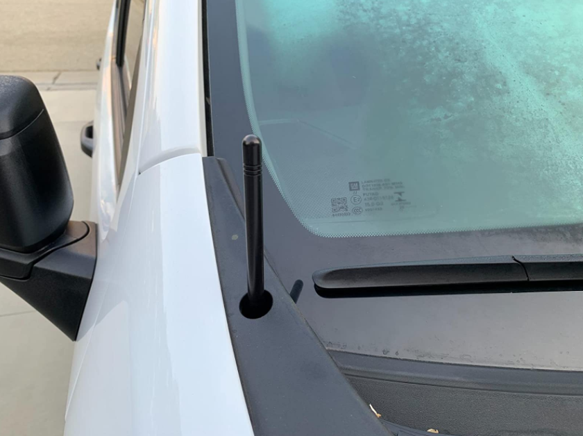 4 Inch  Short Black Aluminum Antenna Mast AM/FM For GMC SIERRA 2006-2025 New - Foto 7