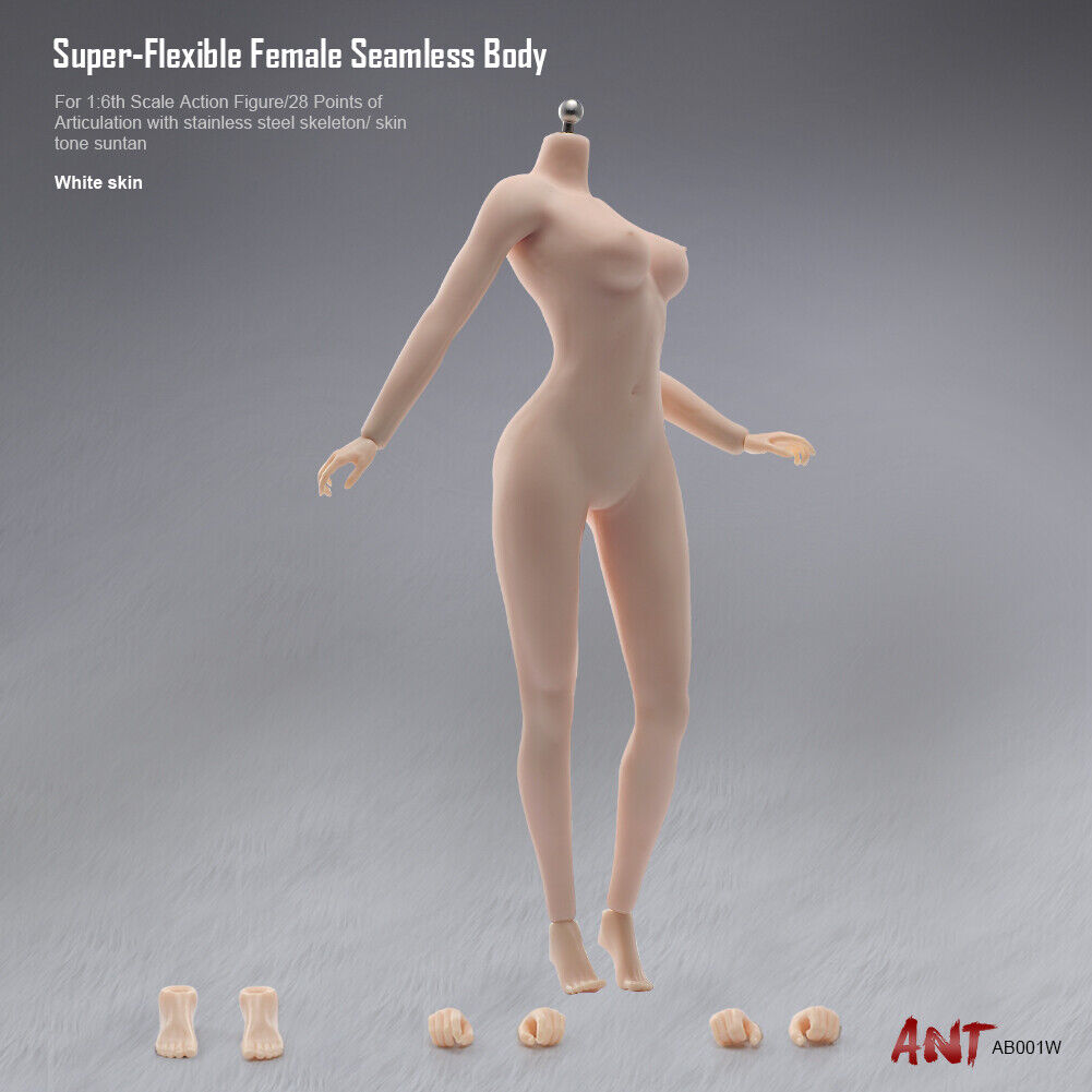 Super-Flexible Female 1/6 Scale Pale Small Bust Body (ST92006A)