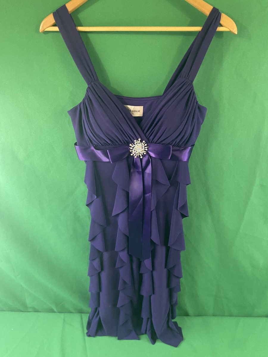 betsy and adams light purple dress with blue sequins ADAM Macy Cocktail Holidays Ruffled Embellished NO SIZE SEE PICs Wedding dress CAMO Colors:RealTree Hardwoods pfseasonalfashion_p25 Black Midnight Elegance Lace The flattering V
