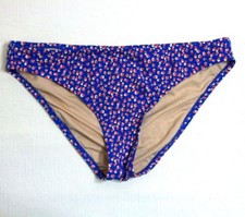 NWT NEW J. CREW ROSEBUD BIKINI 78974 BLUE RED FLOWERS CUTE FLORAL SWIM BOTTOMS