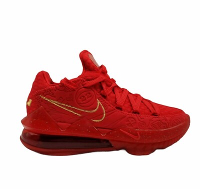 Nike LeBron 17 Low Titan Agimat Red Gold CD5008-600 Size 3.5 Y Women 5 Sneaker