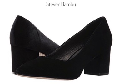 Steven-Steven Womans Bambu Black Velvet Pumps, Sz. 8.5 M. $59.99