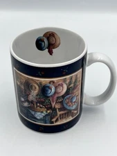 Lang and Wise Hats Roses Collectors Mug 1997 Anna Krajewski AK1 Pre - Owned