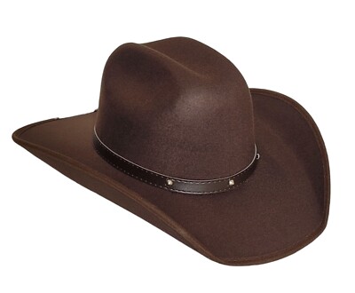 Chapeau Cowboy Western Vintage Royal Beaver Feutre Marron - Taille M