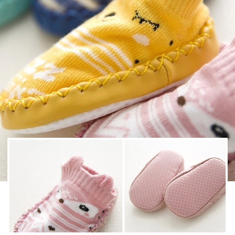 SAOLA Calzini con suole in gomma suola antiscivolo morbida carino pavimento cartone animato F1D0