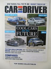 Car and Driver Magazine August 2009 Actors Voices In Car Commercials