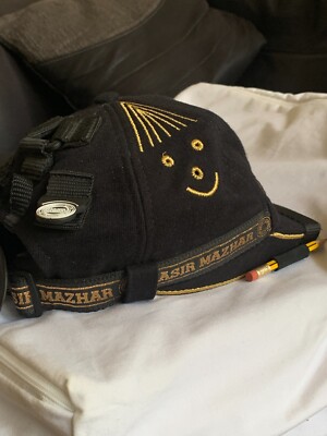 AW 2014 Nasir Mazhar Box Peak Baseball Cap + Gold Smiley Face