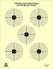 NRA 5 Meter BB Target - NRA AR-4/5 (50 ct) Tagboard