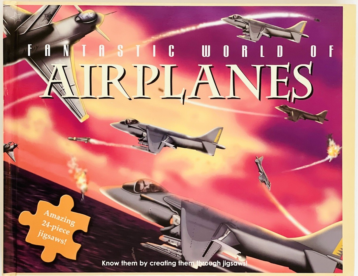 Fantastic World of Airplanes 5 Jigsaw Puzzles 24 Pieces in