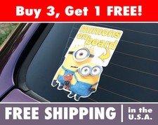 Minions Sticker Baby On Board Bumpersticker Two Minions Minions On Board Decal