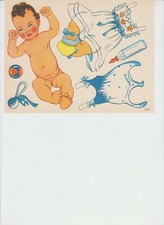 Papier Anziehpuppe wundersch&ouml;n 50er 60er Jahre