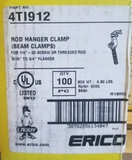 Erico Caddy 4TI912,  rod hanger clamp, 100pcs. Fast shipping!!!