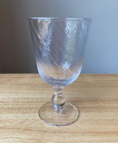 JULISKA ARABELLA Clear Glass Swirl Optic Water Goblet - EUC - 2 Available