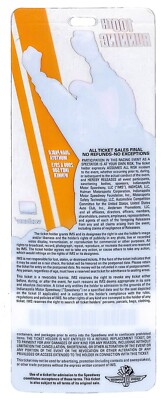 2016 Indy 500 Ticket 100th Running Clear Commemorative Plastic IMS
