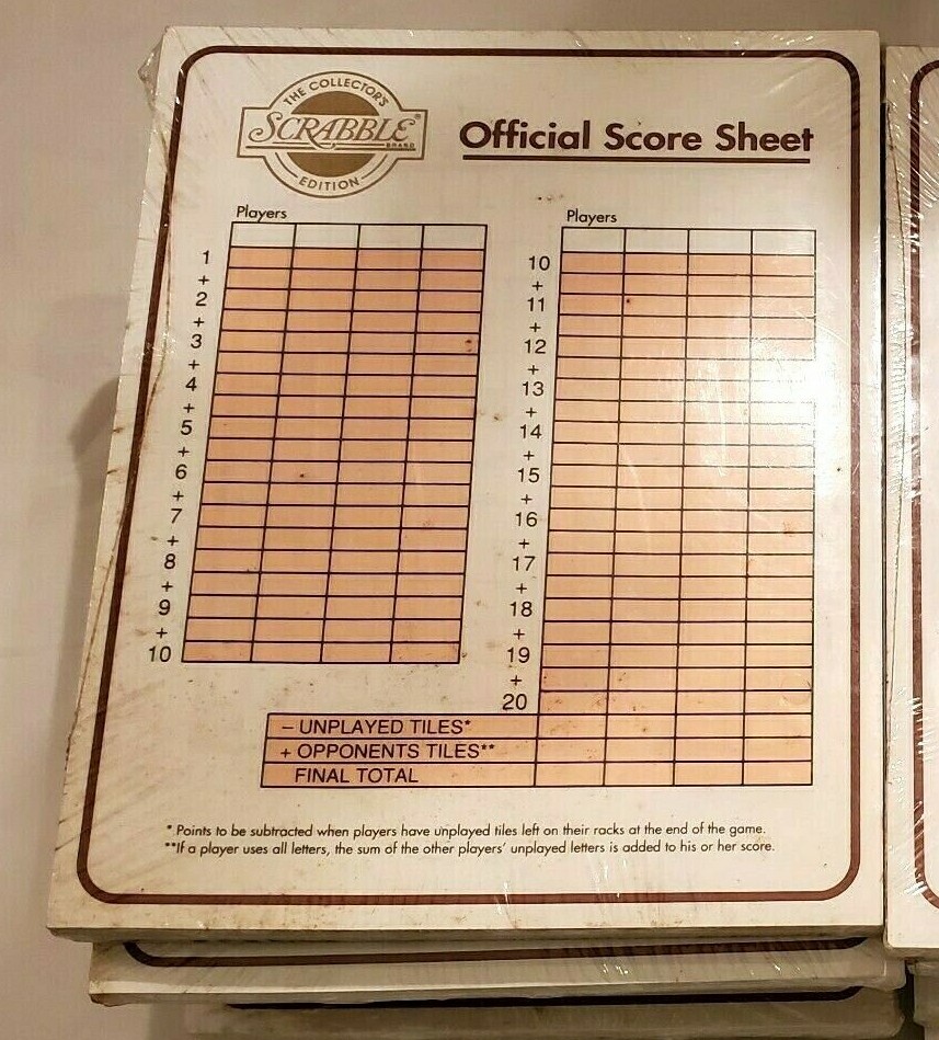 2-x-brand-new-franklin-mint-scrabble-score-sheets-sealed-2-sealed