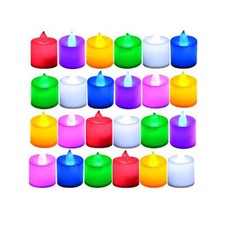 24 Pcs Color Changing LED Flameless Tea Lights for Tabletop Wedding Party Decor