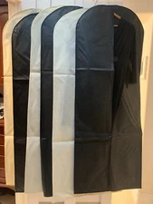 Fabric Garment Bag for Suit. fur, Dress Storage and travel 12 pack 60 X24 inch