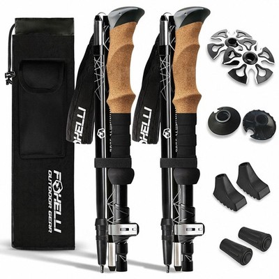 Lightweight Trekking Poles   Compact Walking Sticks with Quick Locks, Ergonom...